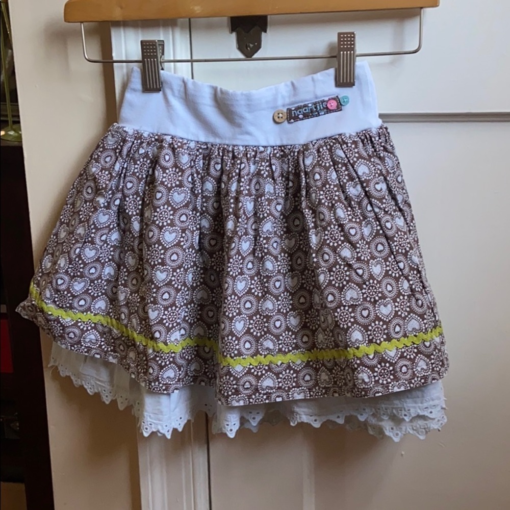 Naartjie Kids Spring Cotton Layered Skirt Girls Size 5